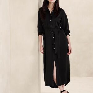 Banana Republic Tie-Waist Maxi Shirtdress
